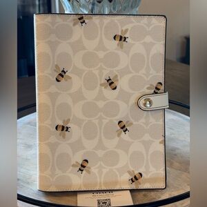 Coach Signature Bumblebee Bee Notebook Journal! New 🐝